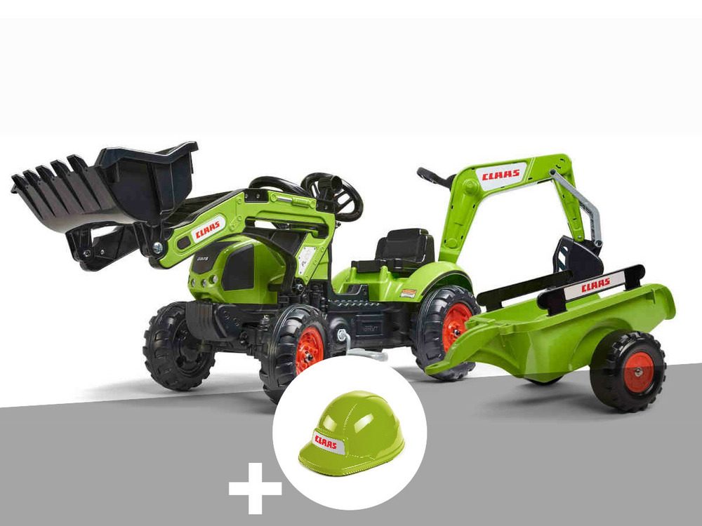Tractopelle enfant claas arion 410 2 à 5 ans + casque