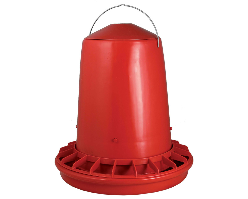 Mangeoire à trémie 12 kg poules • mangeoire volailles plastique