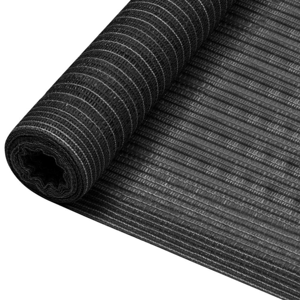 Filet brise-vue anthracite 1x10 m pehd 195 g/m²