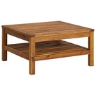 Table basse 65x65x35 cm bois d'acacia solide