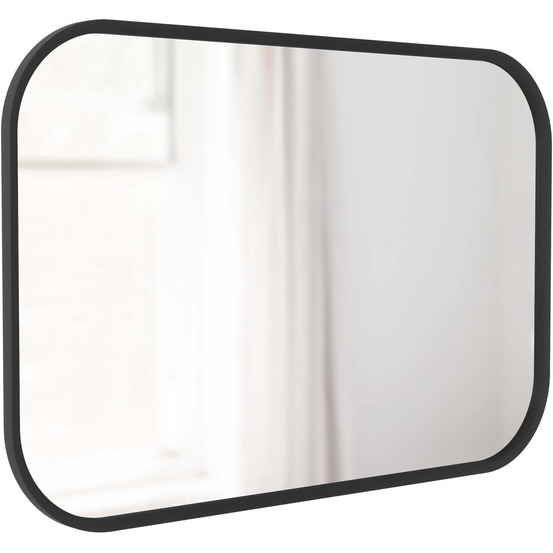 Miroir rectangulaire rebord caoutchouc 61 x 91 cm hub