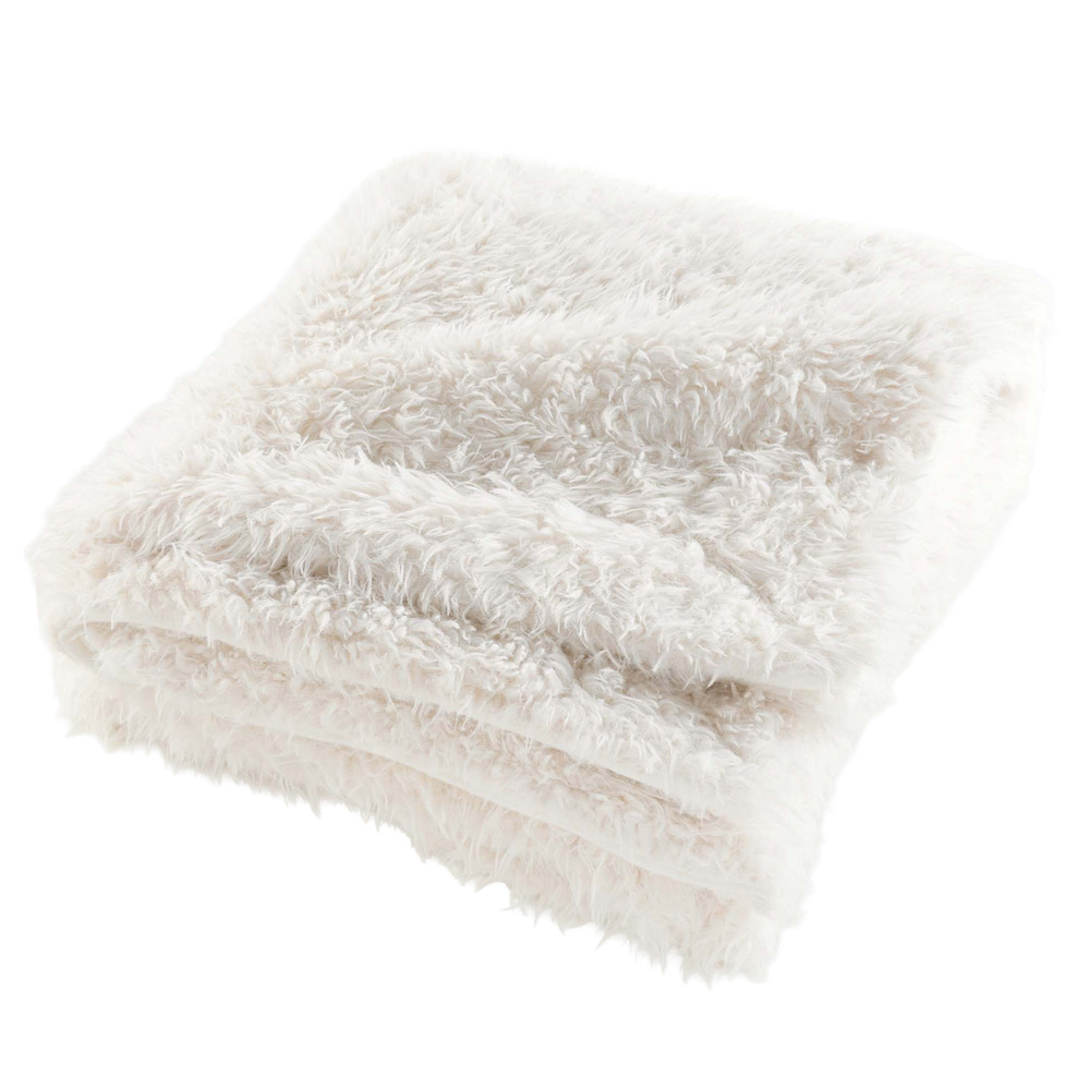 Douceur d'interieur - plaid chaud imitation fourrure cocooning