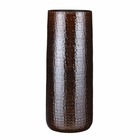 Mica decorations vase floyd - 28x28x70 cm - céramique - marron