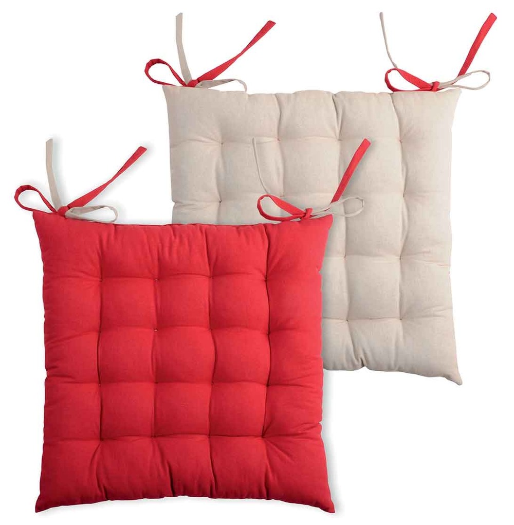 Lovely casa - galette de chaise bicolore