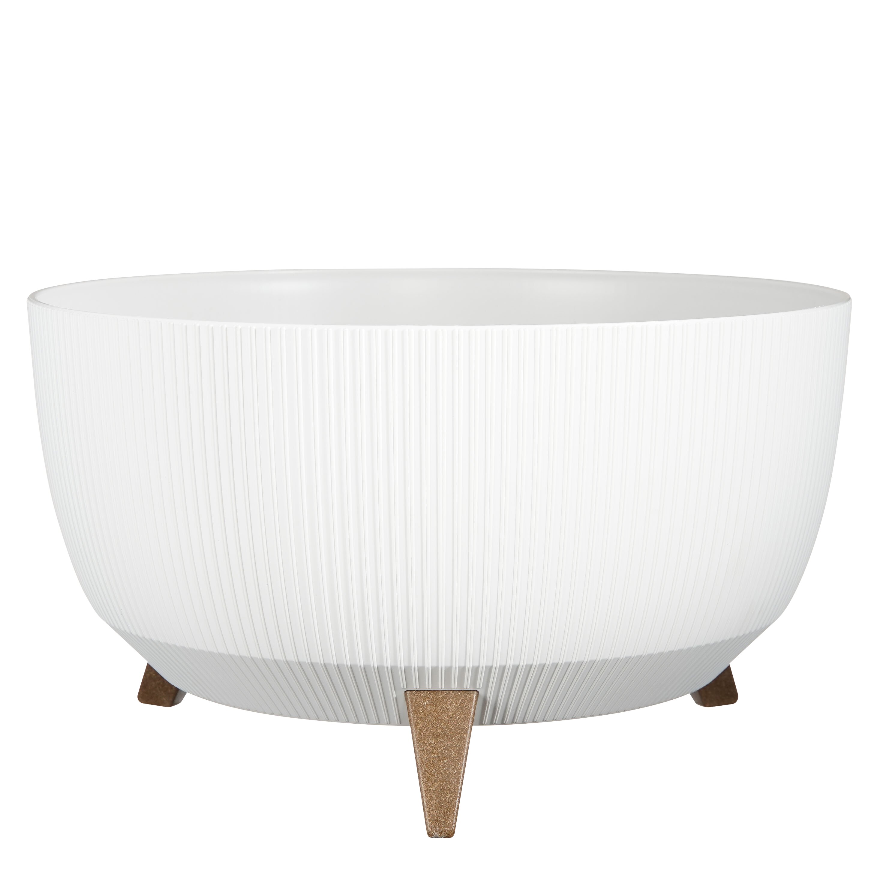 Mica decorations doppio pot de fleurs - h22 x ø47 cm - blanc