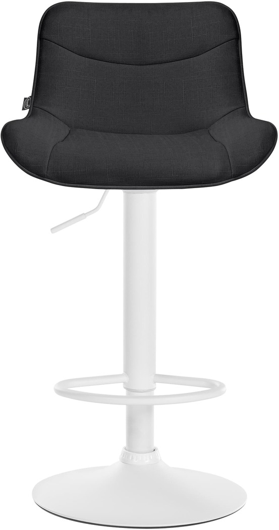 Tabouret de bar vonore tissu blanc