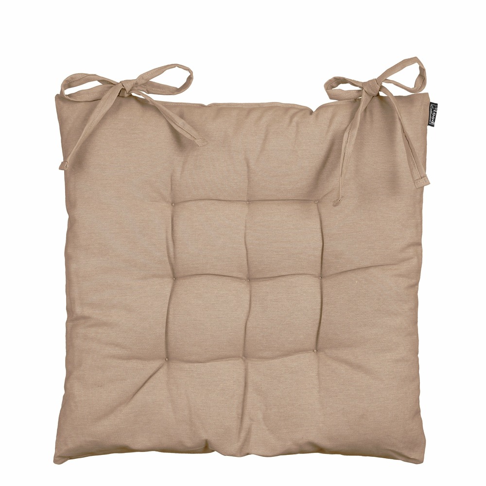 In the mood collection paddy coussin de chaise - l46 x l46 cm - coton - beige