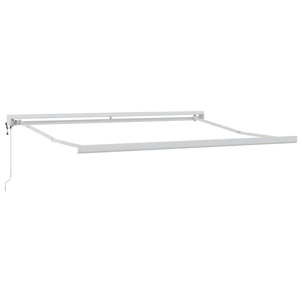 Cadre d'auvent blanc 300 x 250 cm aluminium