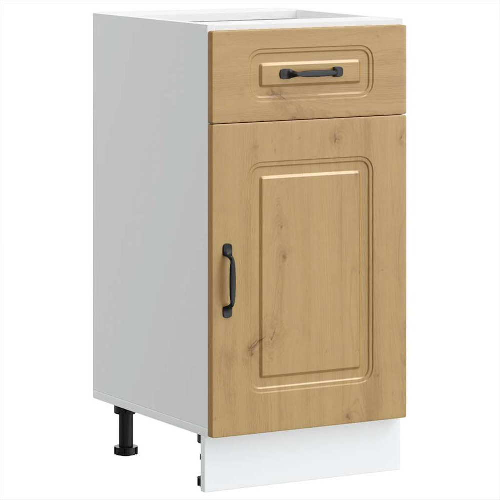 Armoire de cuisine kalmar chêne artisanal bois d'ingénierie