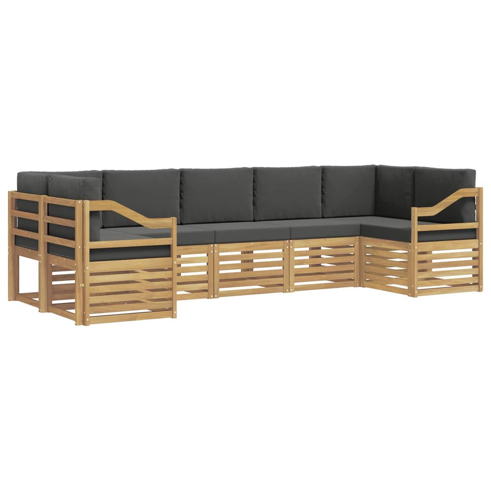 Ensemble de canapés d'extérieur 7 pc blanc et anthracite