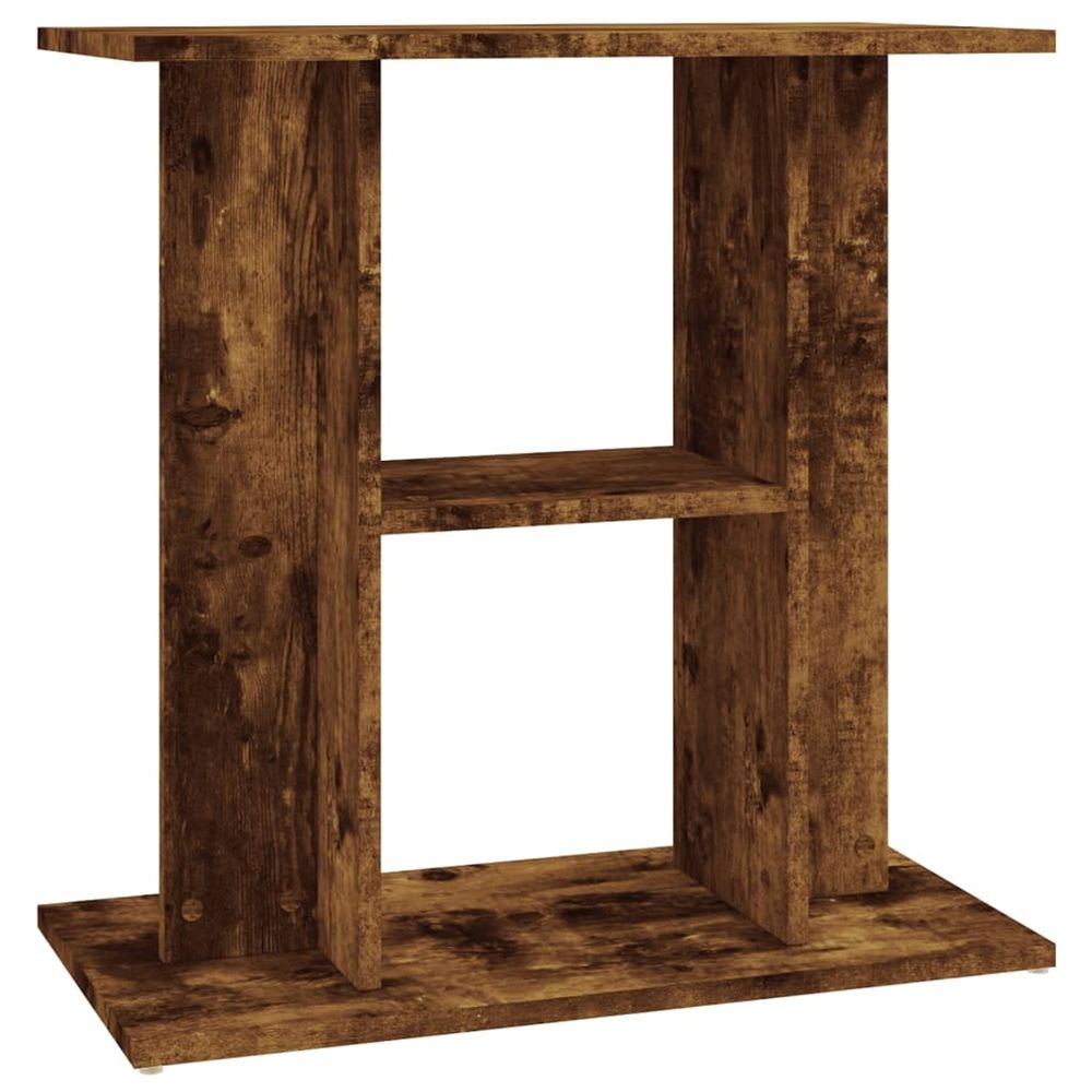 Support d'aquarium chêne fumé 60x30x60 cm bois d'ingénierie