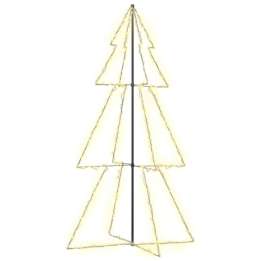 Arbre de noël cône 300 led d'intérieur/d'extérieur 120x220 cm