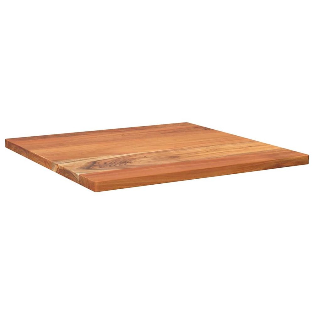 Dessus de table 50x50x2,5 cm carré bois massif d'acacia
