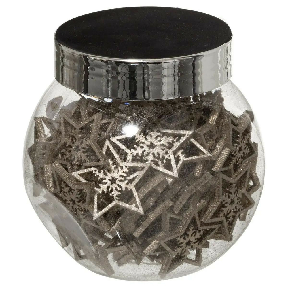 Lot de 100 étoiles en bois 