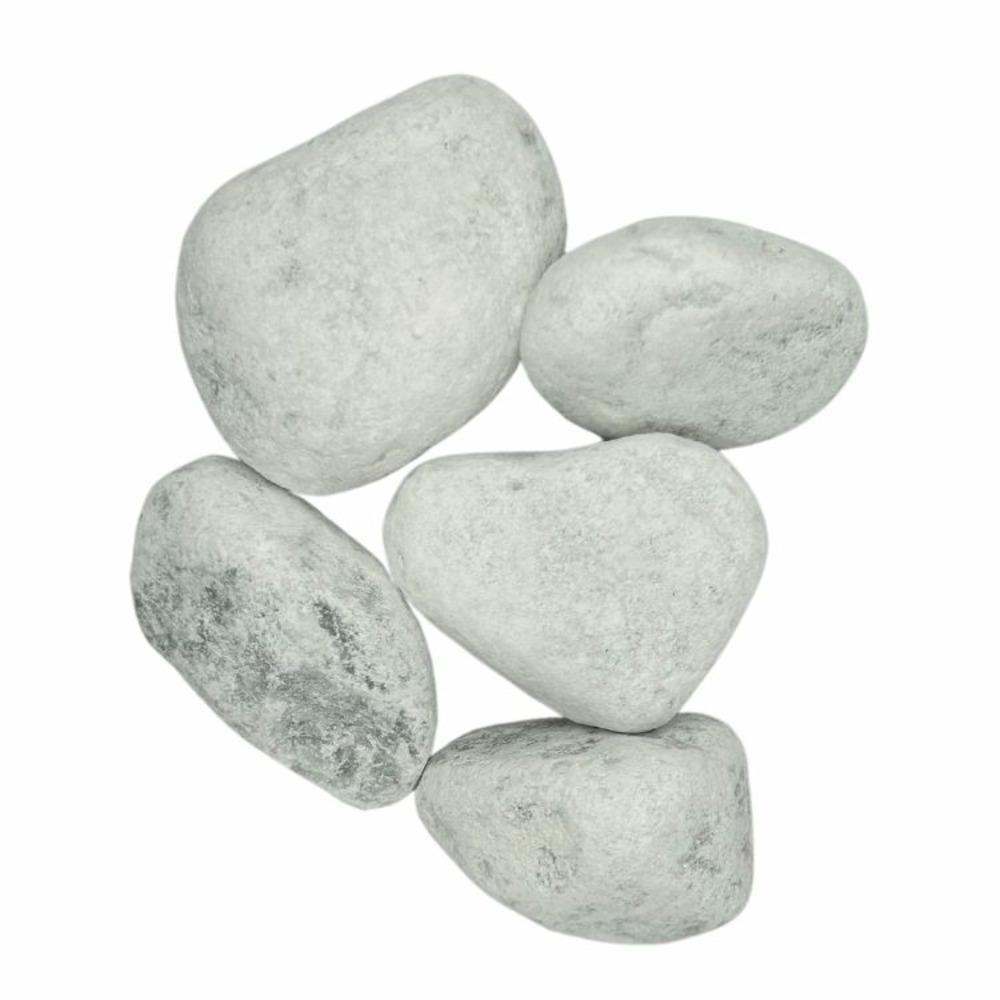 Pack 600kg galet de marbre blanc de carrare ø 40/60 mm (24 sacs x 25kg) - livraison standard
