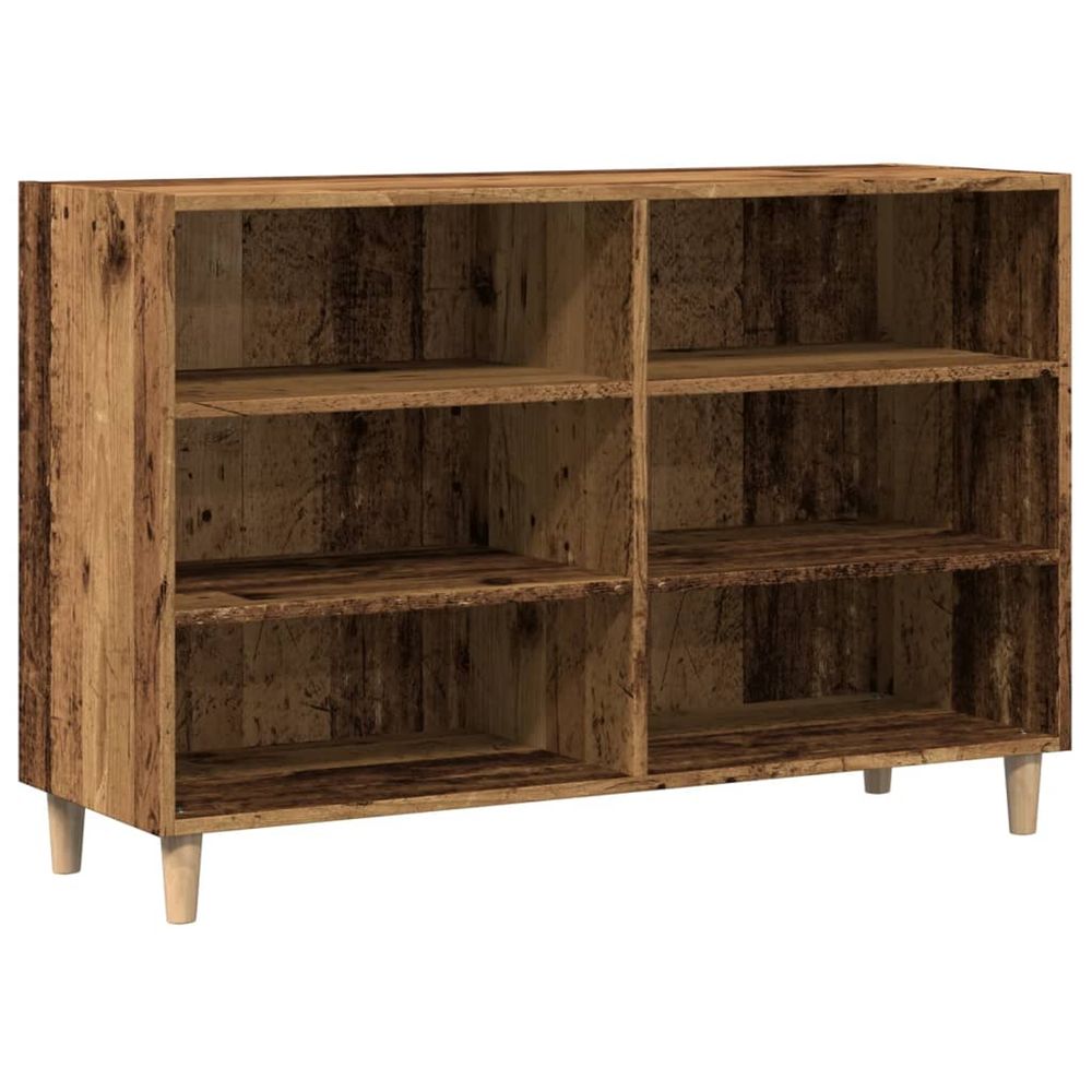 Buffet vieux bois 103,5x35x70 cm bois d'ingénierie