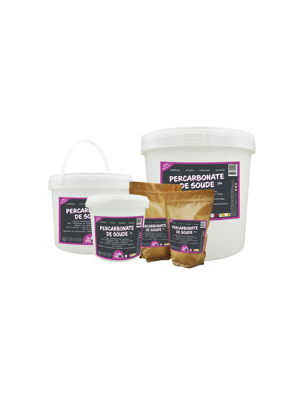 Percarbonate de soude - 179674 - sac - 400g - super raccoon