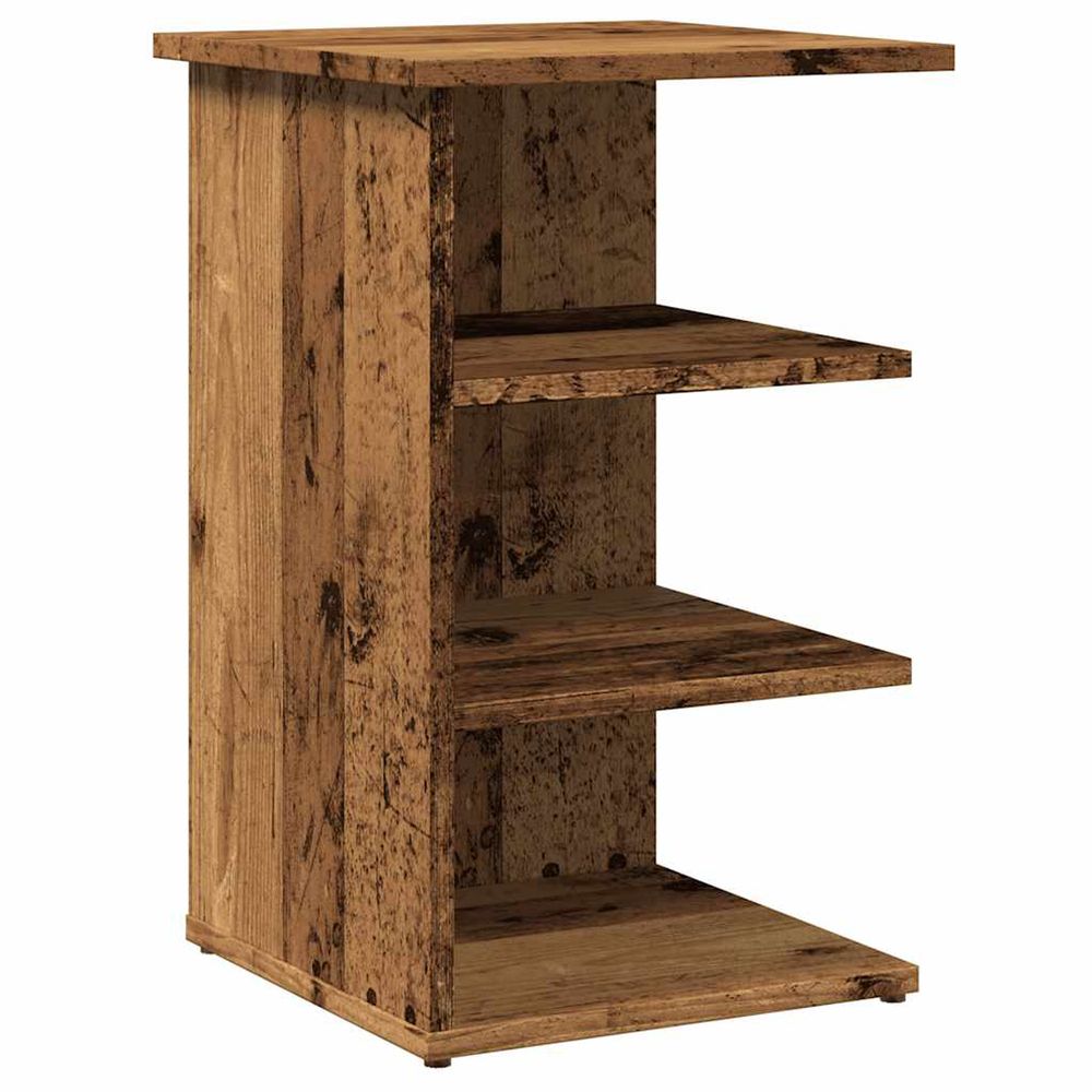 Buffet vieux bois 35x35x55 cm bois d'ingénierie