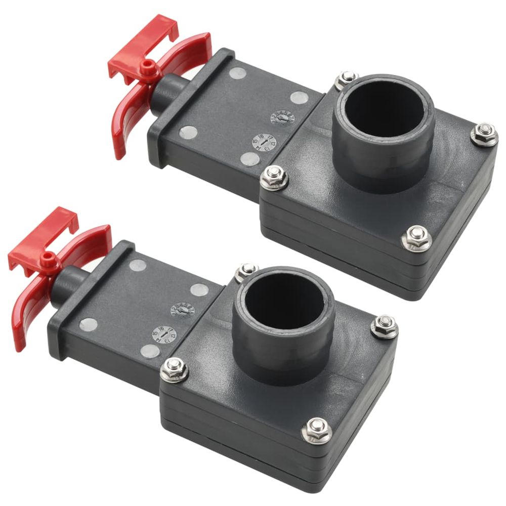 Vanne de portail de piscine 2 pcs 1,5