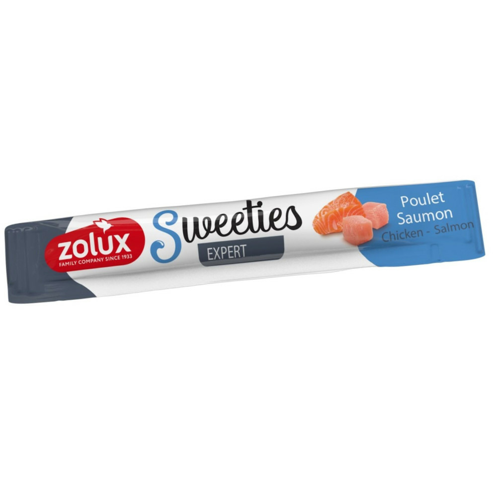 Un stick crème poulet saumon sweeties 14 g pour chien