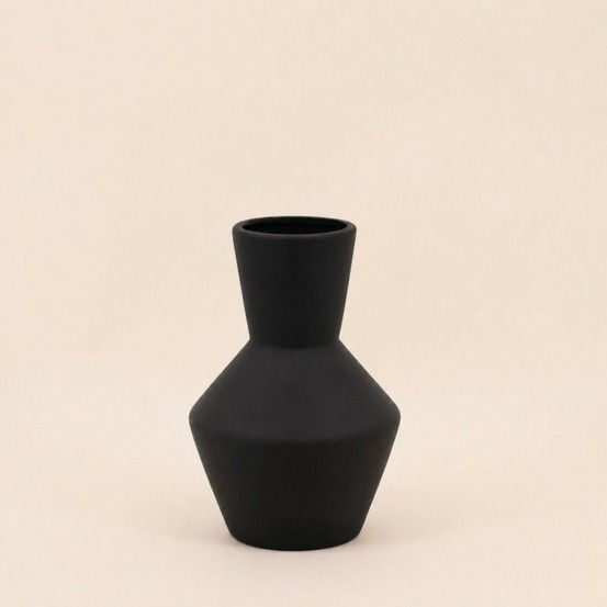 Vase géométrique en céramique, h20cm