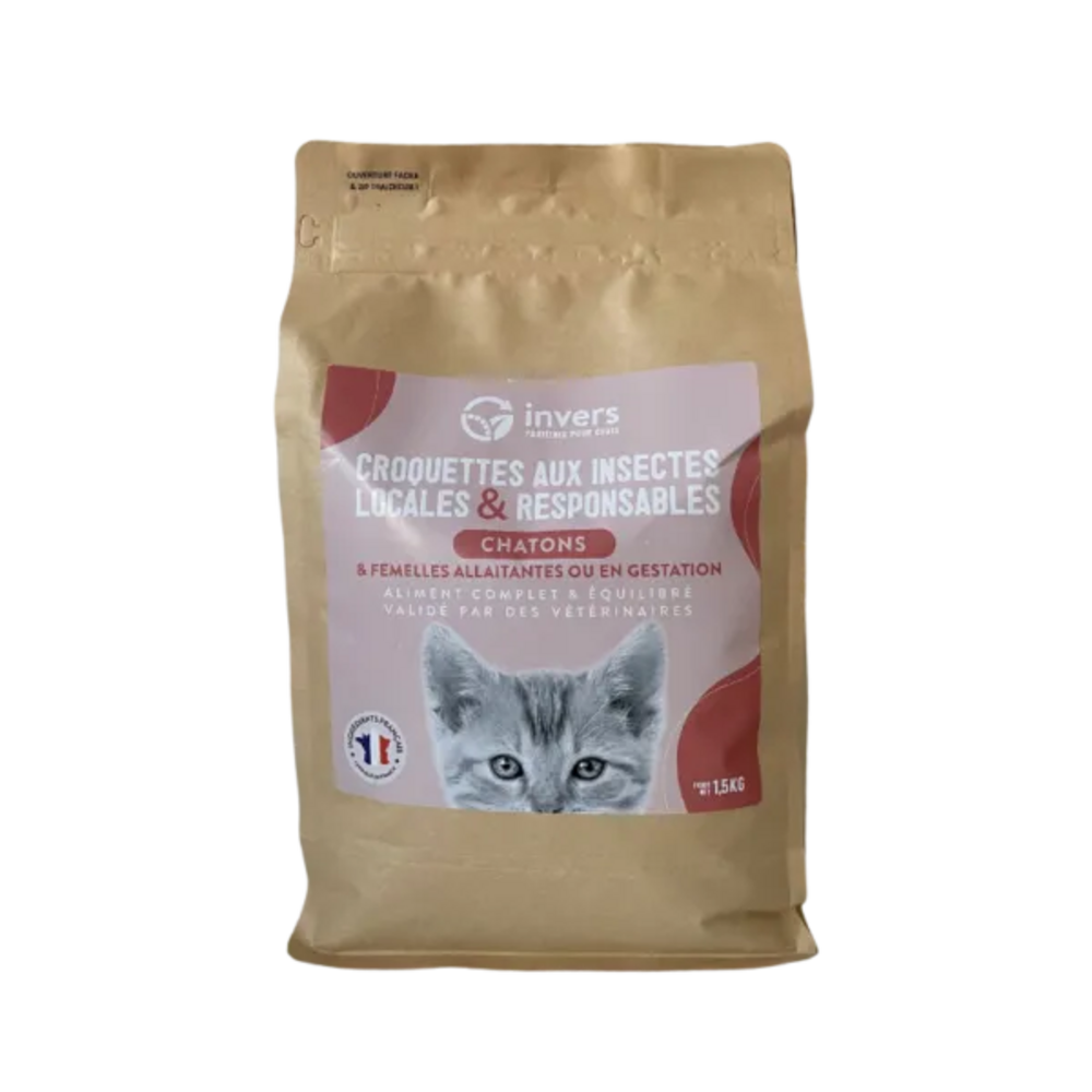 Invers - croquettes aux insectes pour chaton 1.5kg