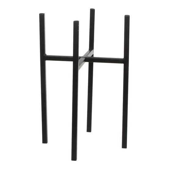 Mica decorations ascot porte-plante - l21 x l21 x h35 cm - métal - noir