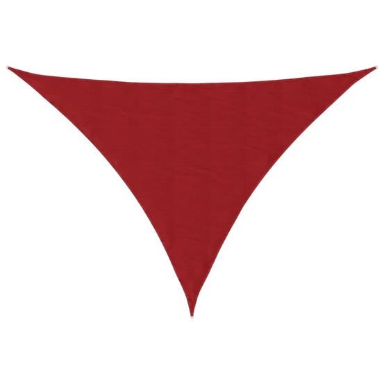 Voile de parasol tissu oxford triangulaire 3x4x5 m rouge