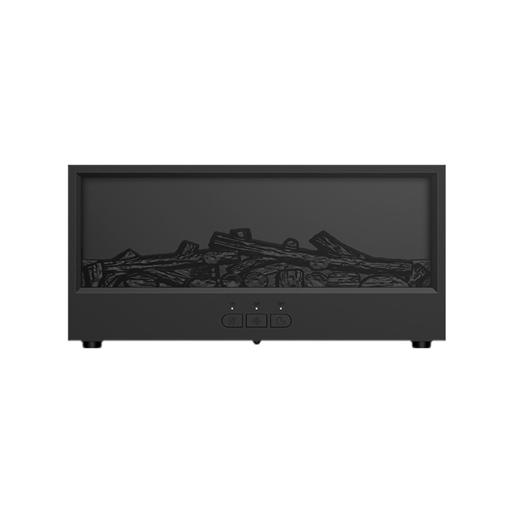 Diffuseur d'arômes - humidificateur de cheminée 3d (5w, 150ml) avec télécommande