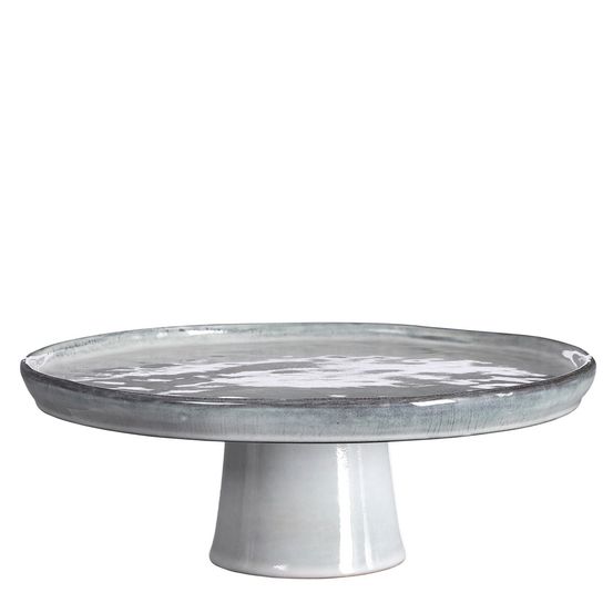 Mica decorations tabo plateau à gâteau - h10 x ø27 cm - gris