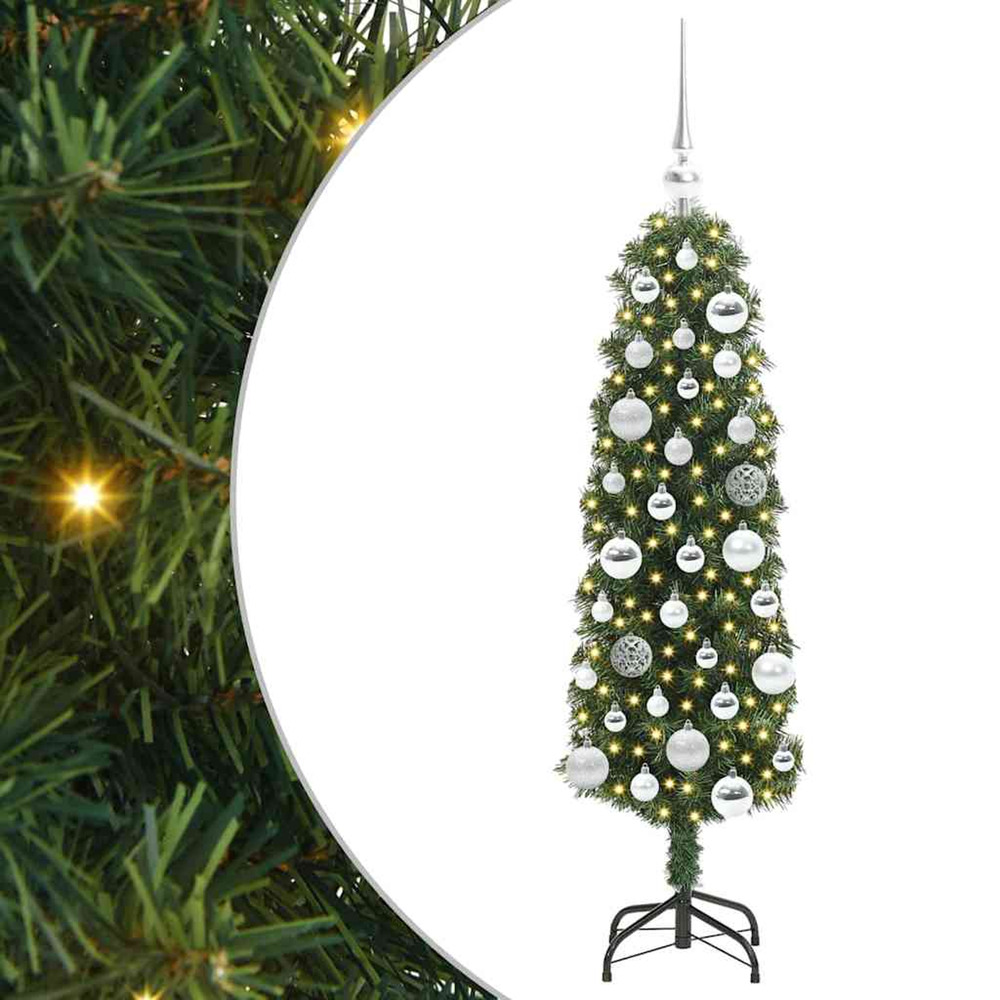 Sapin de noël artificiel vert 120 cm pvc et acier et plastique