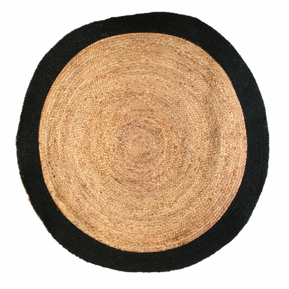 Tapis rond en jute design bicolore sophie
