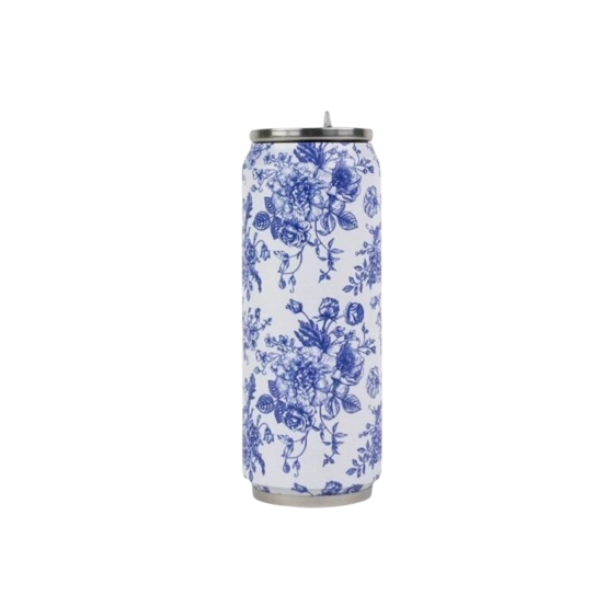 Canette isotherme toile de jouy - 500 ml