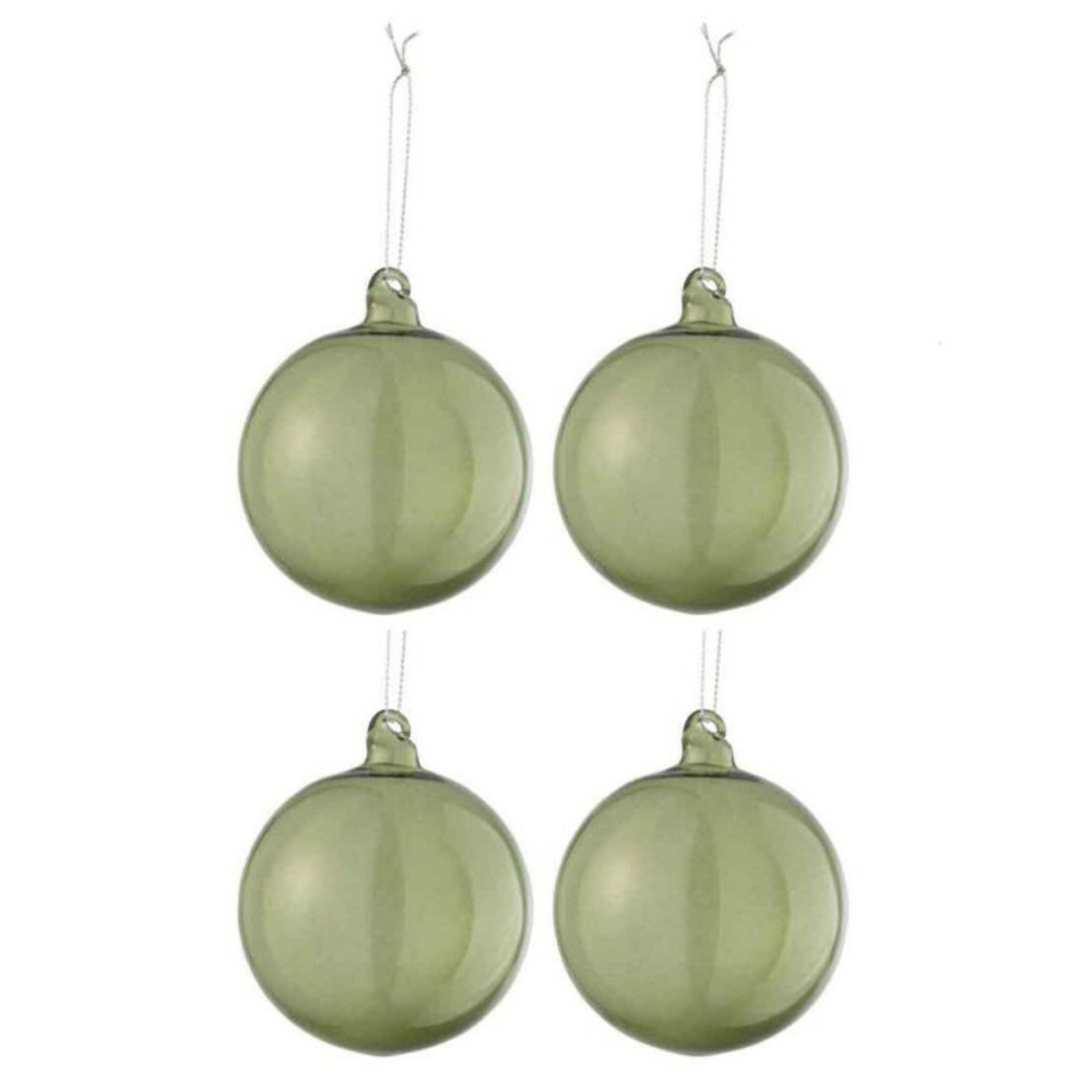Lot de 4 boules de noël 