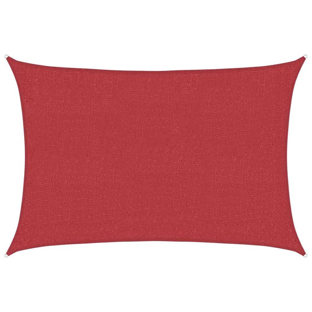 Voile d'ombrage 160 g/m² rouge 2x2,5 m pehd