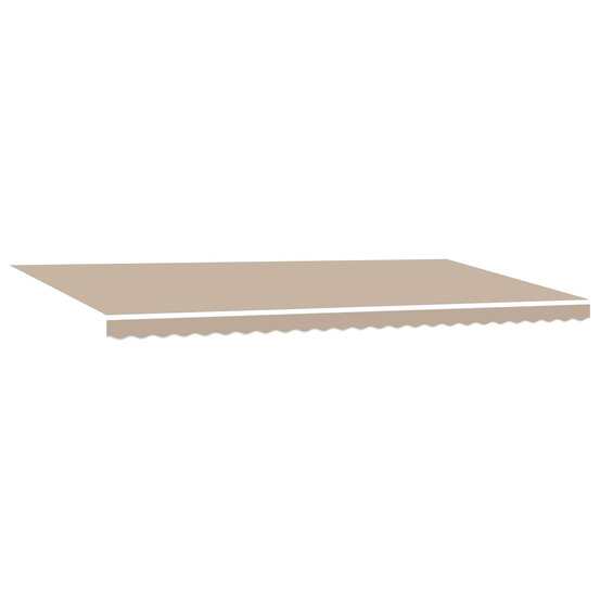 Auvent rétractable beige 600 × 350 cm tissu et aluminium