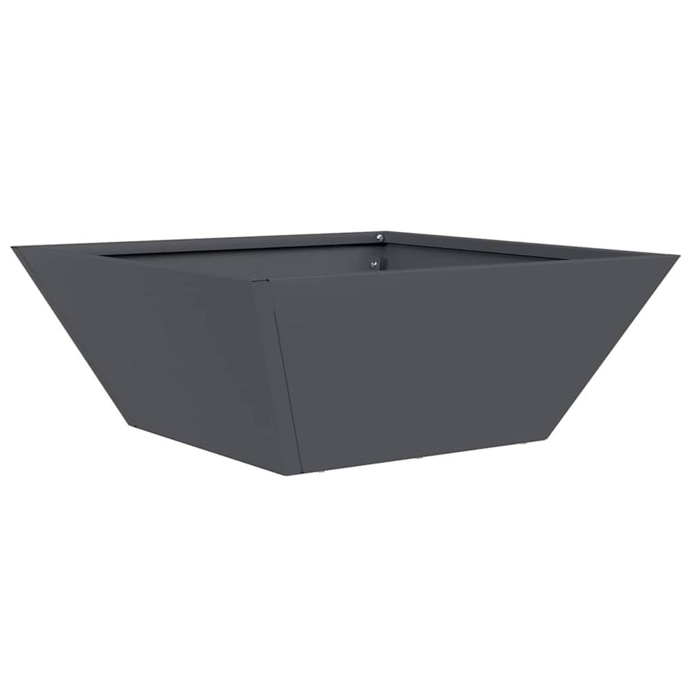 Cache-pot de jardin anthracite 40 x 40 x 15 cm