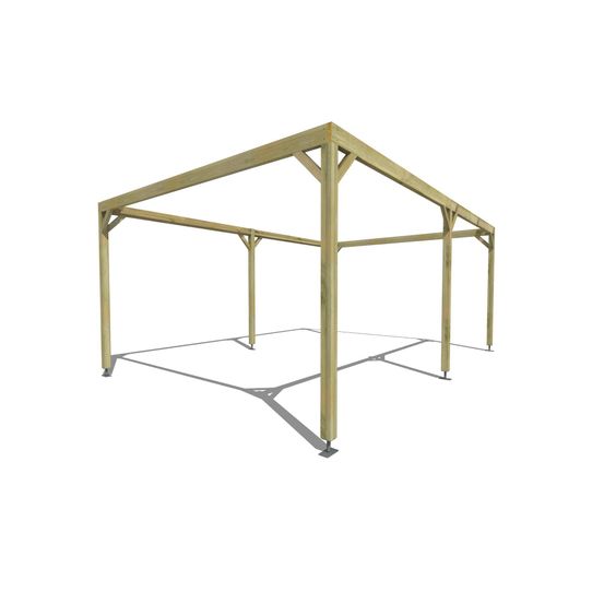Pergola bois • 6m x 4m • indépendante • cadre simple • livraison comprise