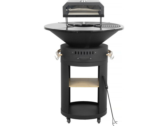 Barbecue plancha brasero avec four à pizza