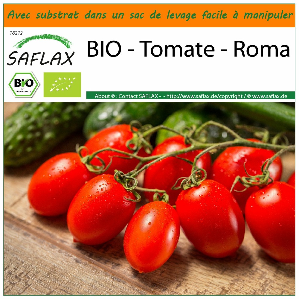 Garden in the bag - bio - tomate - roma - 15 graines - solanum lycopersicum