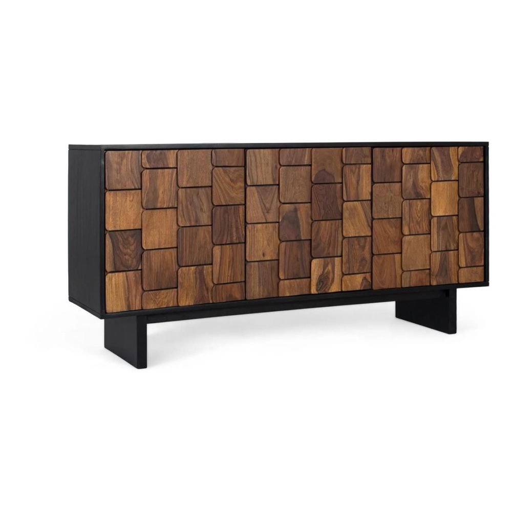 Buffet bois marron - ludmilla décoration d'autrefois