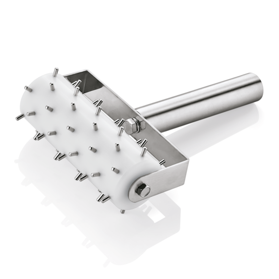 Rouleau de pate a docker en acier au nickel-chrome l 205 mm l 140 mm - was germany