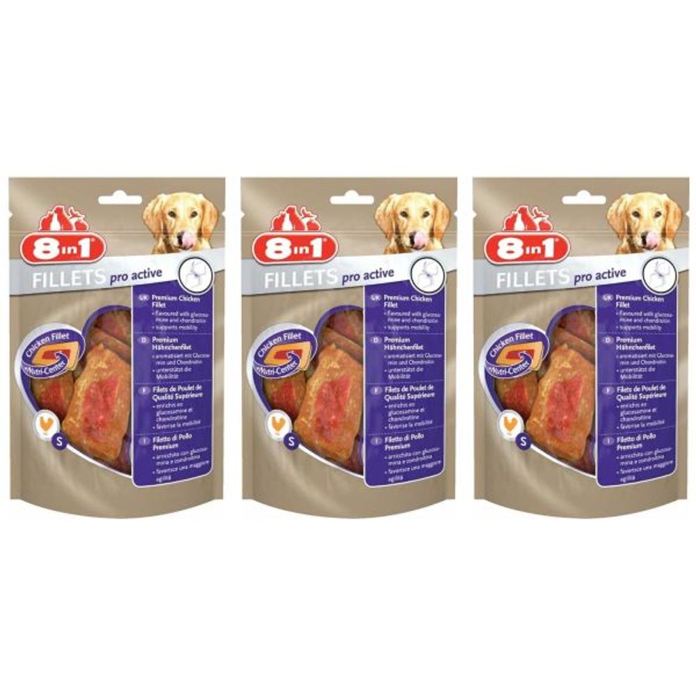 Sachet filets de poulet pro active pour chien (lot de 3)