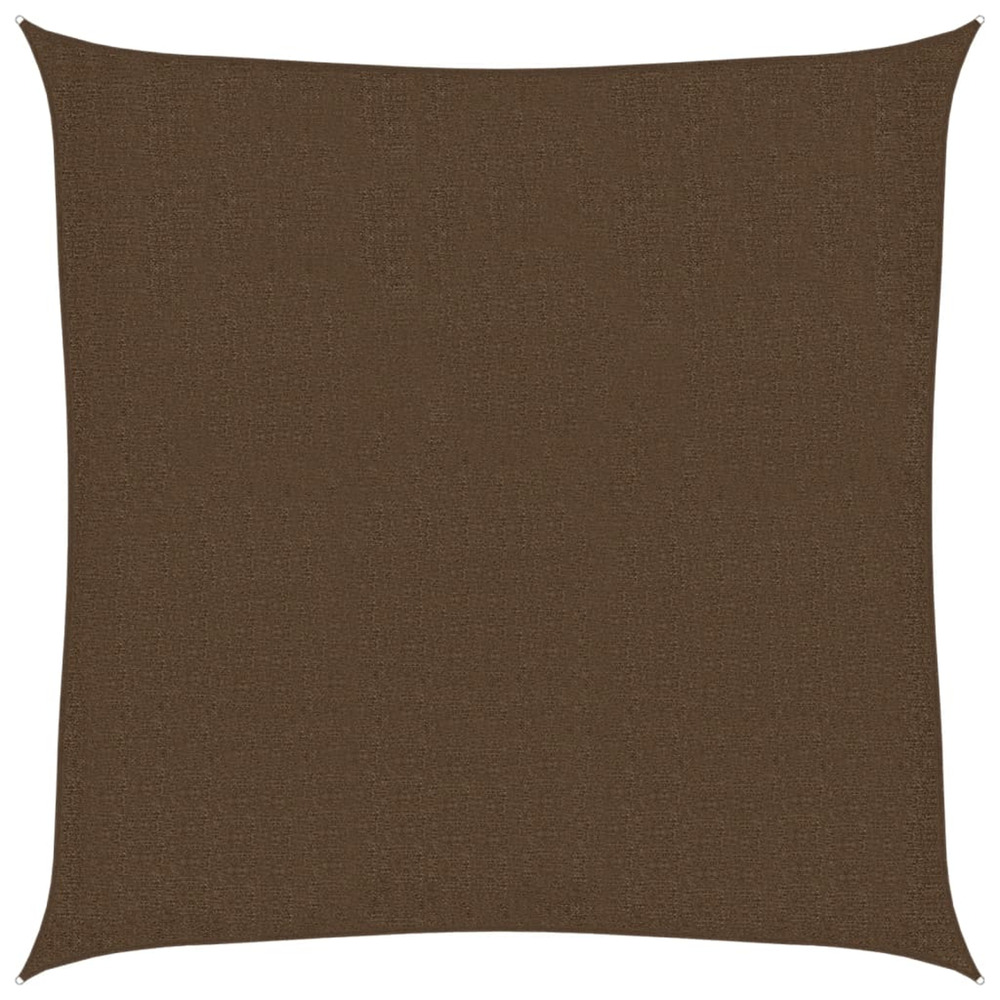 Voile d'ombrage 160 g/m² marron 2,5x2,5 m pehd