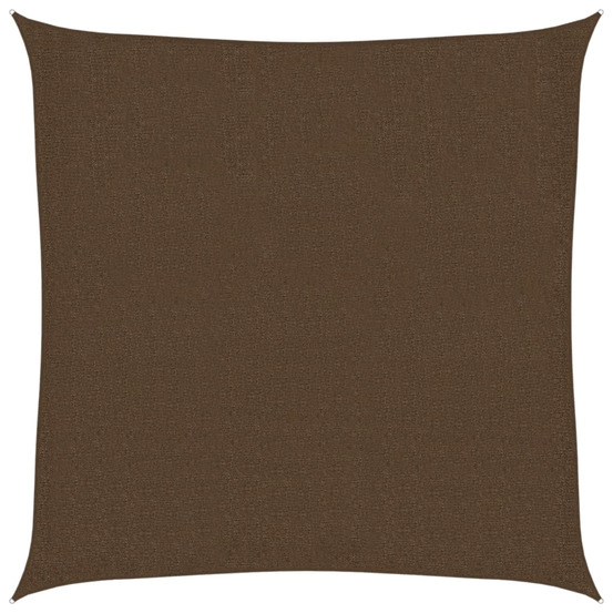 Voile d'ombrage 160 g/m² marron 2,5x2,5 m pehd