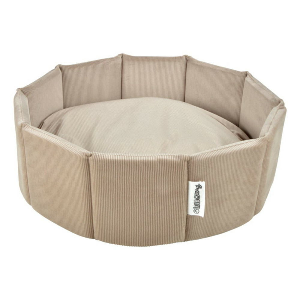 Panier rond chien & chat velours 