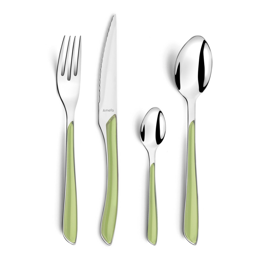 Eclat pastel vert - ménagère 24 pièces