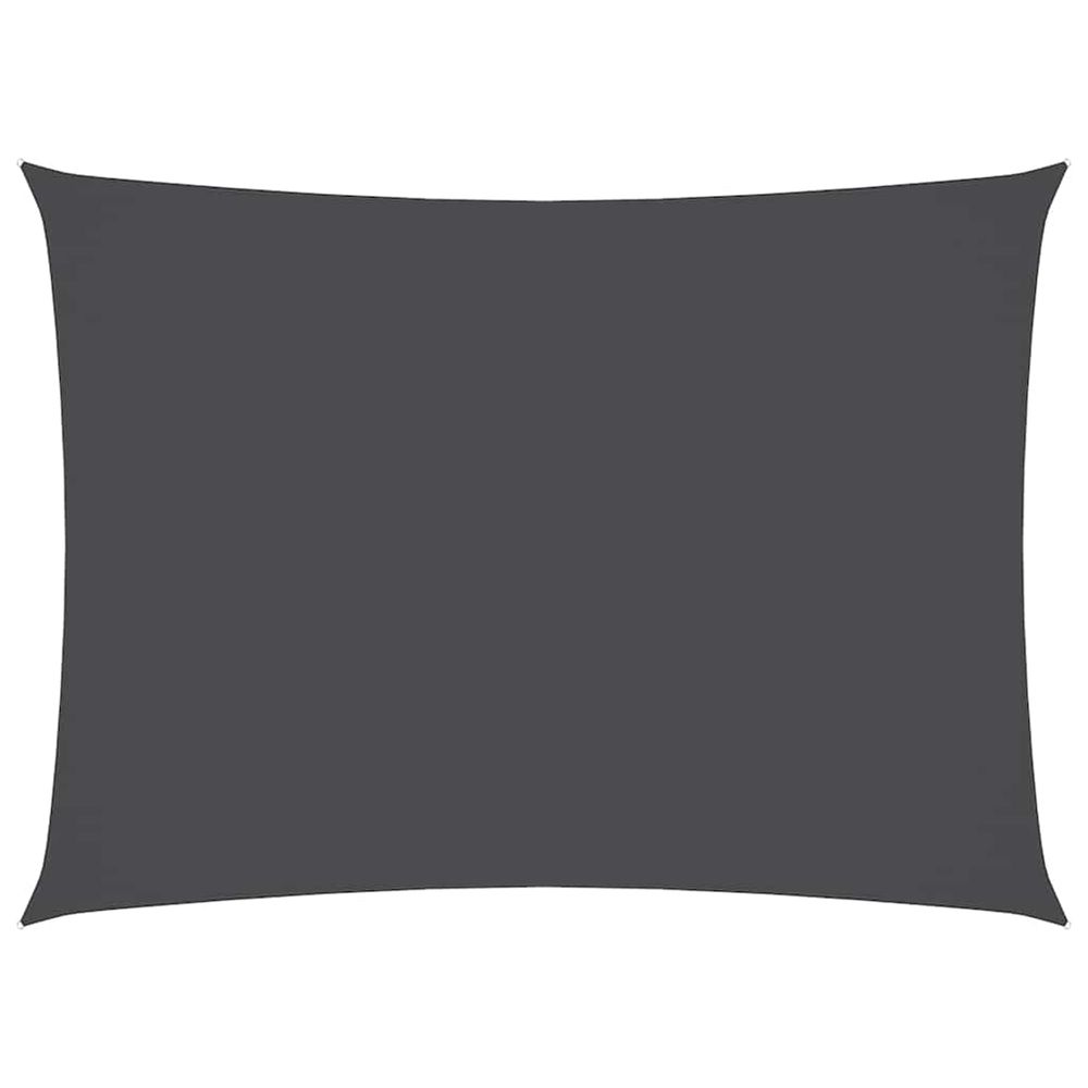 Voile de parasol tissu oxford rectangulaire 3x4,5 m anthracite