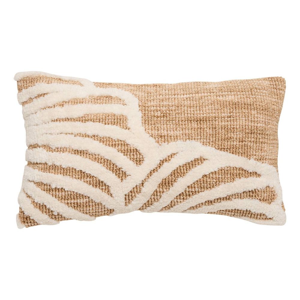 Coussin loomia rectangulaire 30x50cm beige