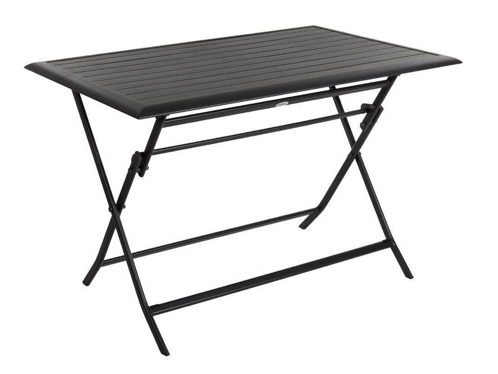 Table de jardin rectangulaire azua 4 places graphite